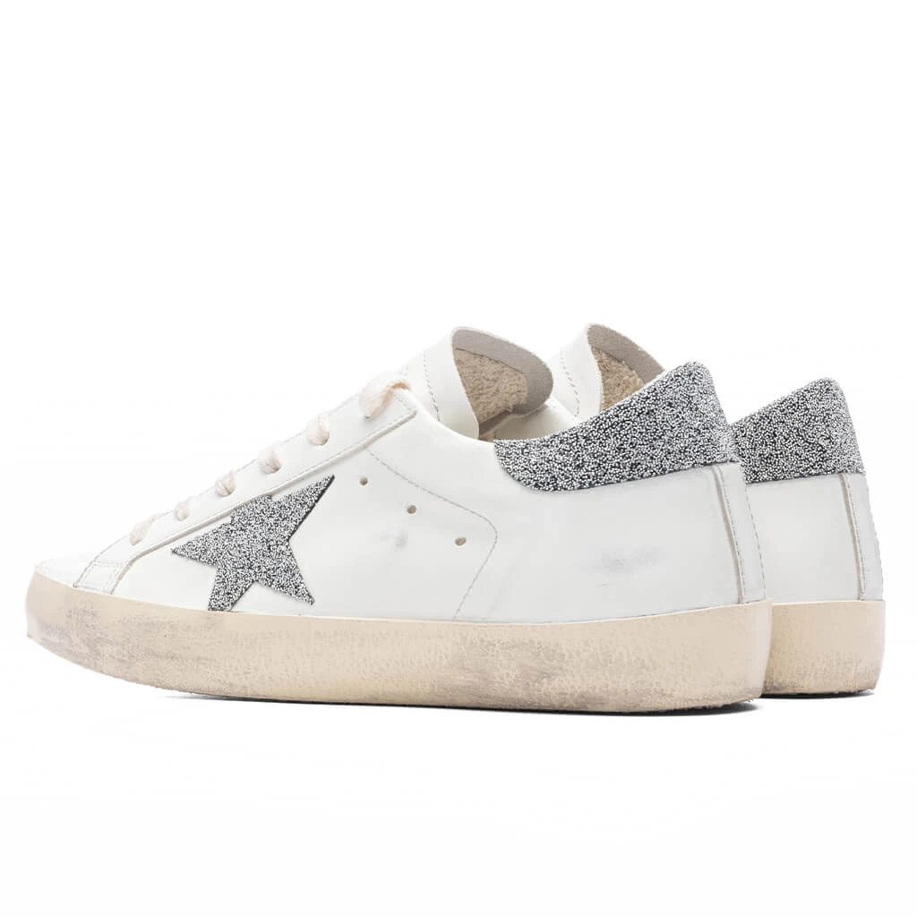 Golden Goose Women's Super-Star Sneakers - White/Silver 3 Golden Goose Women's Super-Star Sneakers - White/Silver - Image 3