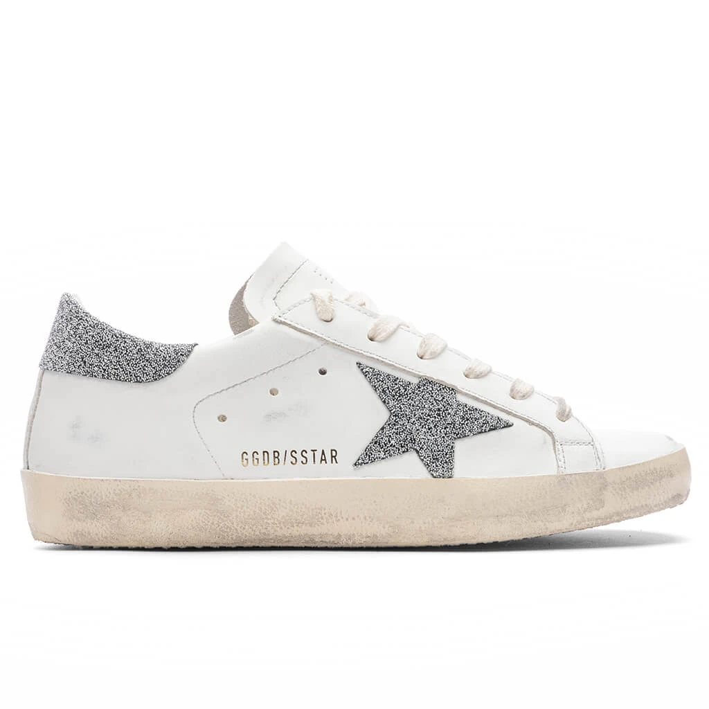 Golden Goose Women's Super-Star Sneakers - White/Silver 1 Golden Goose Women's Super-Star Sneakers - White/Silver