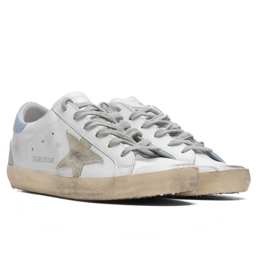 Golden Goose Women's Super-Star Sneakers - White/Ice/Powder Blue 2 Golden Goose Women's Super-Star Sneakers - White/Ice/Powder Blue - Image 2