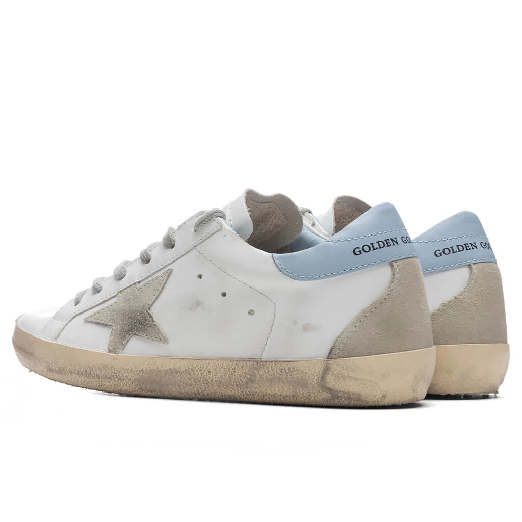 Golden Goose Women's Super-Star Sneakers - White/Ice/Powder Blue 3 Golden Goose Women's Super-Star Sneakers - White/Ice/Powder Blue - Image 3