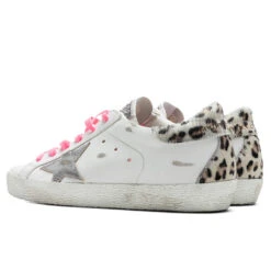 Golden Goose Women's Super-Star Sneakers - White/Silver/Cream Leopard 6 Golden Goose Women's Super-Star Sneakers - White/Silver/Cream Leopard -Best Shoes Shop Golden Goose Women s Super Star White Silver Cream Leopard GWF00102.F002472.10881 11 21 2021 01 3