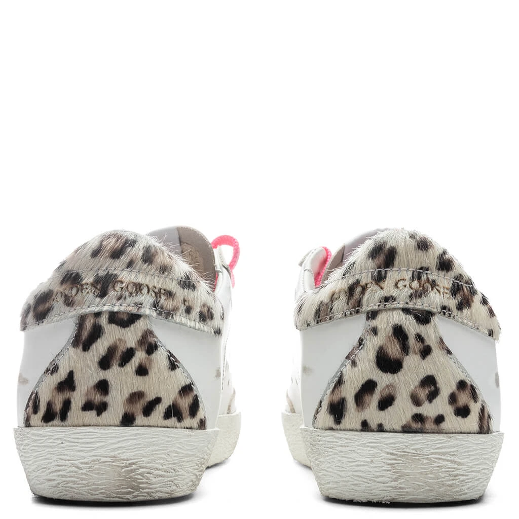Golden Goose Women's Super-Star Sneakers - White/Silver/Cream Leopard 4 Golden Goose Women's Super-Star Sneakers - White/Silver/Cream Leopard - Image 4