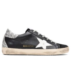 Golden Goose Women's Super-Star Sneakers - Black/White/Silver