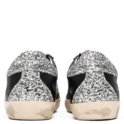 Golden Goose Women's Super-Star Sneakers - Black/White/Silver -Best Shoes Shop Golden Goose Women s Superstar Black White Silver GWF00102.F000716.90220 12 12 2020 01 4