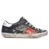 Golden Goose Women's Super-Star Sneakers - Black/Zebra/Red