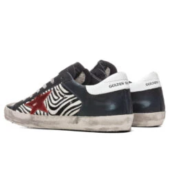 Golden Goose Women's Super-Star Sneakers - Black/Zebra/Red -Best Shoes Shop Golden Goose Women s Superstar Black Zebra Red GWF00103.F000120.80177 03 21 2021 01 6