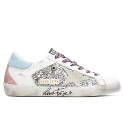 Golden Goose Women's Super-Star Sneakers - Silver/White/Ice