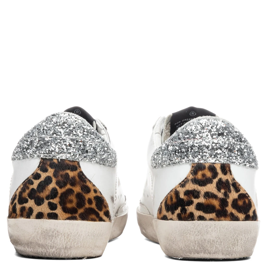 Golden Goose Women's Super-Star Sneakers - White/Fuchsia Fluorescent 4 Golden Goose Women's Super-Star Sneakers - White/Fuchsia Fluorescent - Image 4