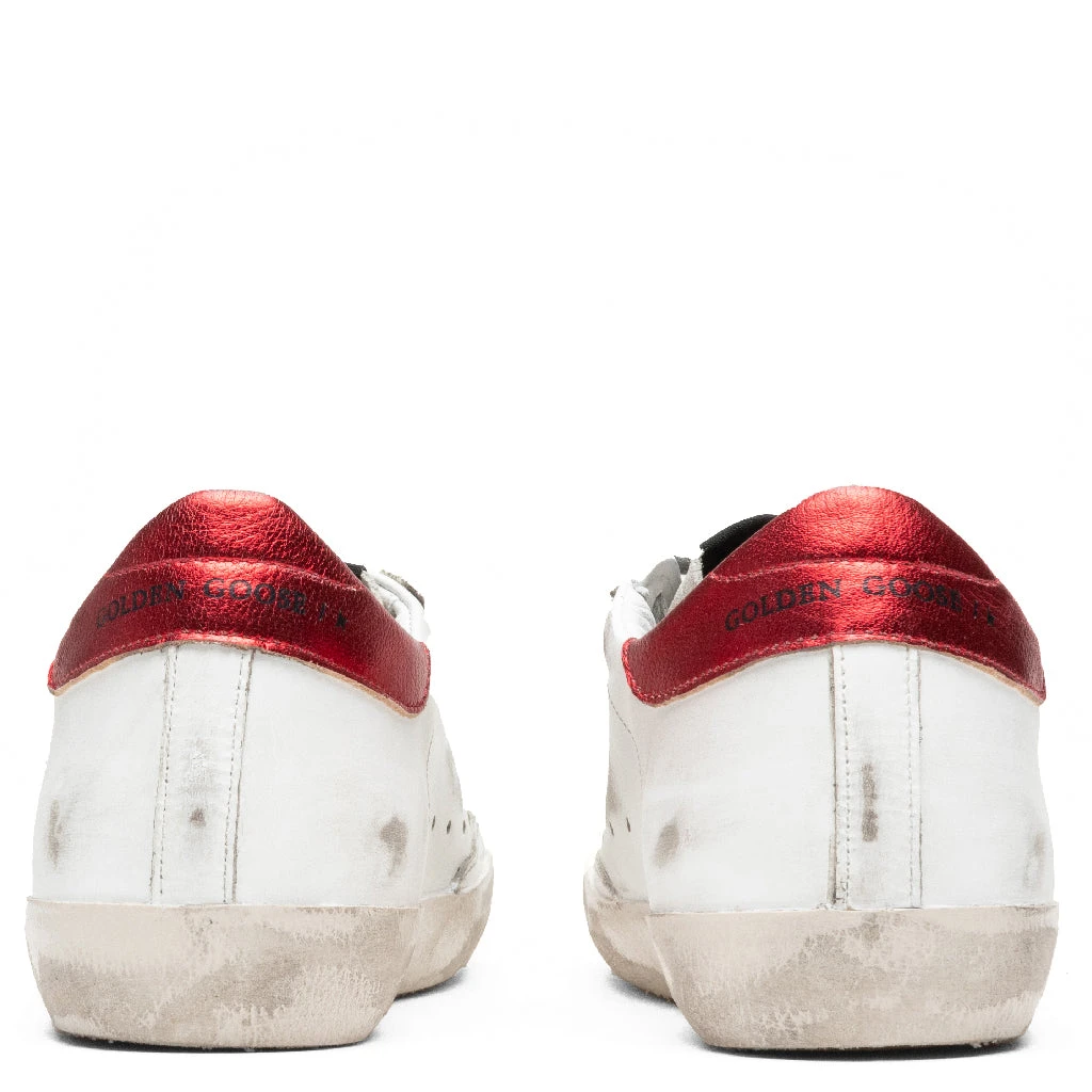 Golden Goose Women's Super-Star Sneakers - White/Ice/Black/Red 4 Golden Goose Women's Super-Star Sneakers - White/Ice/Black/Red - Image 4