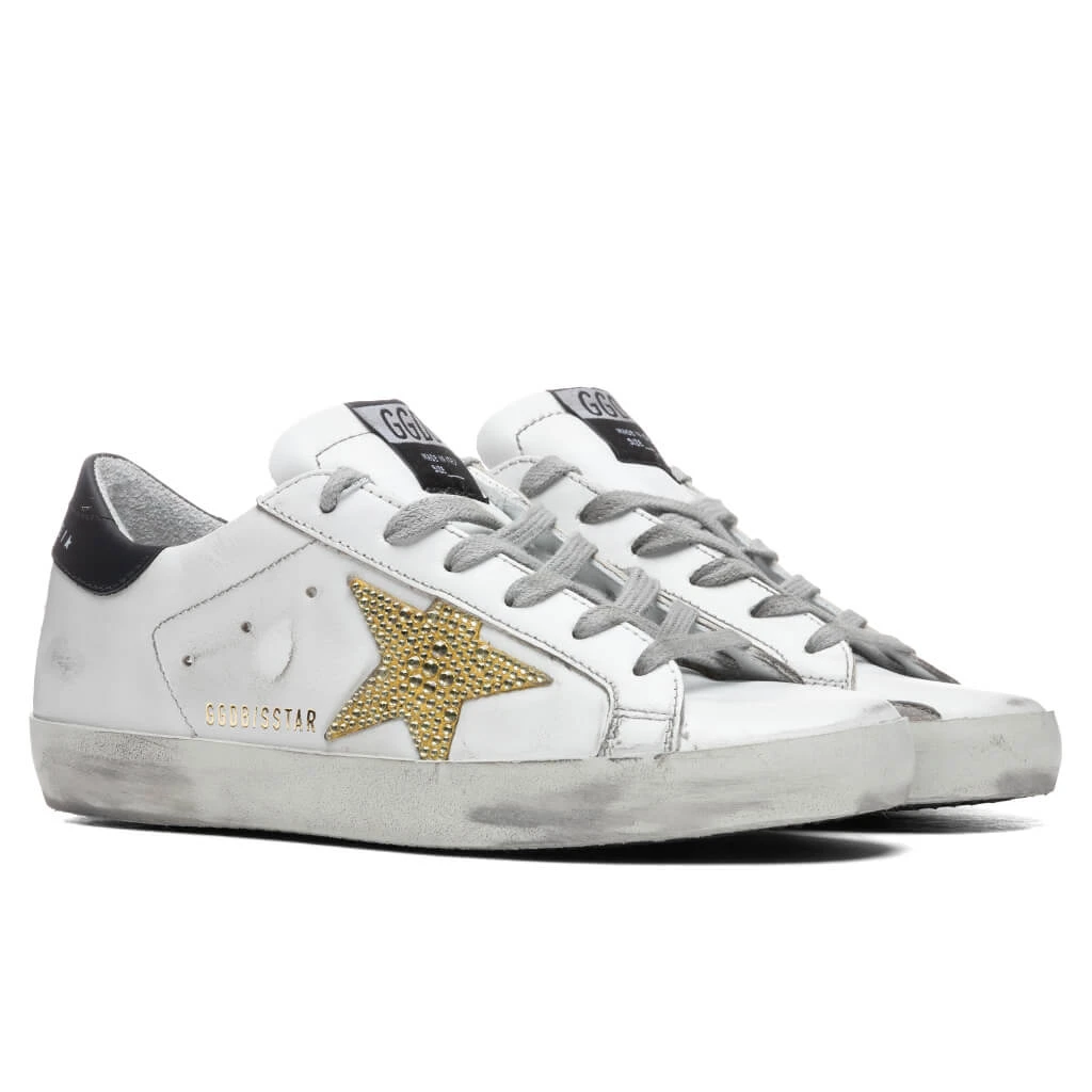 Golden Goose Women's Super-Star Sneakers - White/Sun/Yellow 2 Golden Goose Women's Super-Star Sneakers - White/Sun/Yellow - Image 2