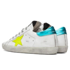 Golden Goose Women's Super-Star Sneakers - White/Yellow/Fluorescent -Best Shoes Shop Golden Goose Women s Superstar White Yellow Fluorescent GWF00101.F001055.10521 04 01 2021 01 4