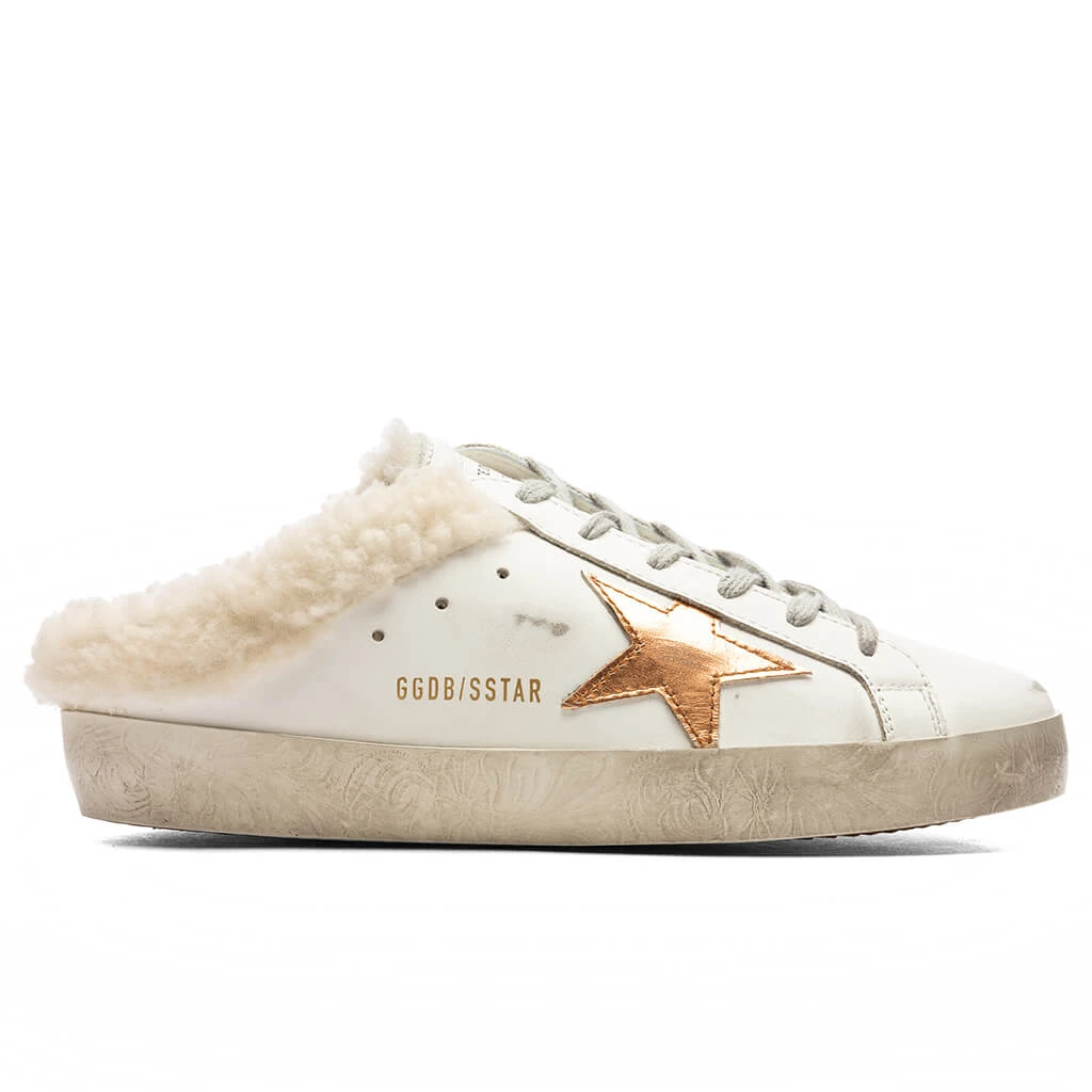 Golden Goose Women's Super Star Sabot - White/Chocolate Brown/Beige 1 Golden Goose Women's Super Star Sabot - White/Chocolate Brown/Beige