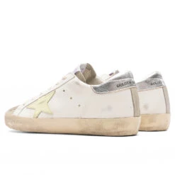 Golden Goose Women's Super-Star Sneakers - White/Light Yellow/Silver 7 Golden Goose Women's Super-Star Sneakers - White/Light Yellow/Silver -Best Shoes Shop Golden Goose Womens Super Star Sneakers White Light Yellow Silver GWF00101.F003187.11169 12 16 22 S NF Feature 34