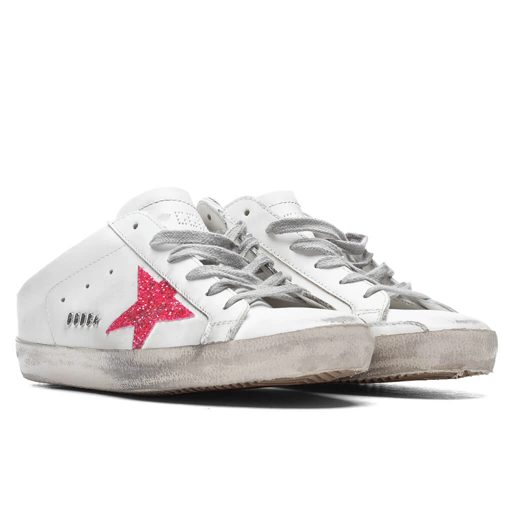 Golden Goose Women's Super-Star Sabot - White/Pink Fluorescent 2 Golden Goose Women's Super-Star Sabot - White/Pink Fluorescent - Image 2