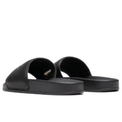Logo Slider - Black/Black -Best Shoes Shop Heron Preston Logo Slider Black Black HMIC001R21LEA0011010 12 06 2020 01 2