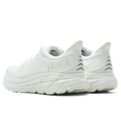 Hoka Women's Clifton 8 - White/White -Best Shoes Shop Hoka One One Women s Clifton 8 White White 1119394 WWH 06 22 22 Feature JM 4