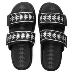Kappa 222 Banda Aster 1 Sandals - Black/White -Best Shoes Shop Kappa 222 Banda Aster 1 Black White 304T5Z0 916 04 28 2021 01 4