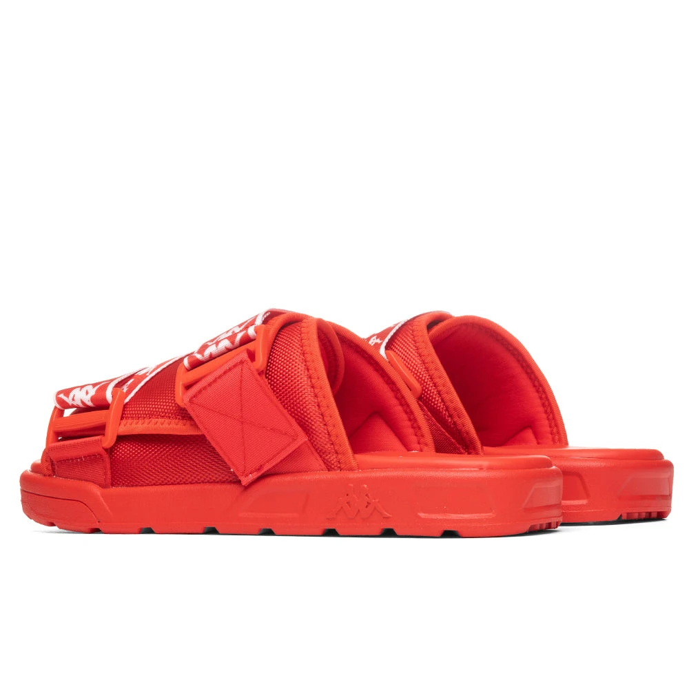 Kappa 222 Banda Mitel 1 Sandals - Red Flame/White 3 Kappa 222 Banda Mitel 1 Sandals - Red Flame/White - Image 3