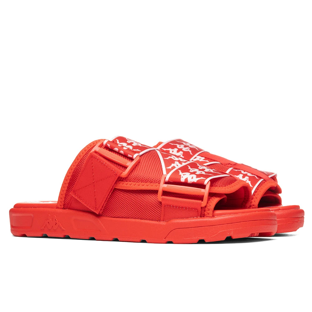 Kappa 222 Banda Mitel 1 Sandals - Red Flame/White 2 Kappa 222 Banda Mitel 1 Sandals - Red Flame/White - Image 2