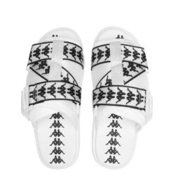 Kappa 222 Banda Mitel 1 Sandals - White/Black -Best Shoes Shop Kappa 222 Banda Mitel 1 White Black 304KUQ0 900 03 03 2021 01