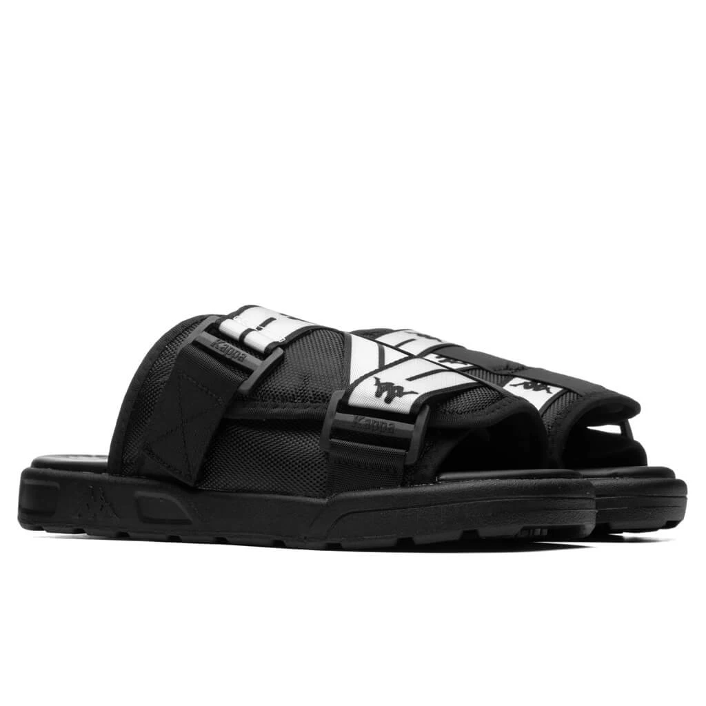 Kappa Authentic Jpn Mitel Sandals - Black/White 2 Kappa Authentic Jpn Mitel Sandals - Black/White - Image 2