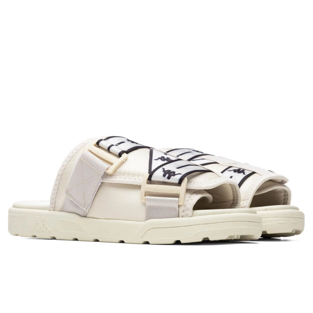 Kappa Authentic Jpn Mitel Sandals - Off-White/White 2 Kappa Authentic Jpn Mitel Sandals - Off-White/White - Image 2