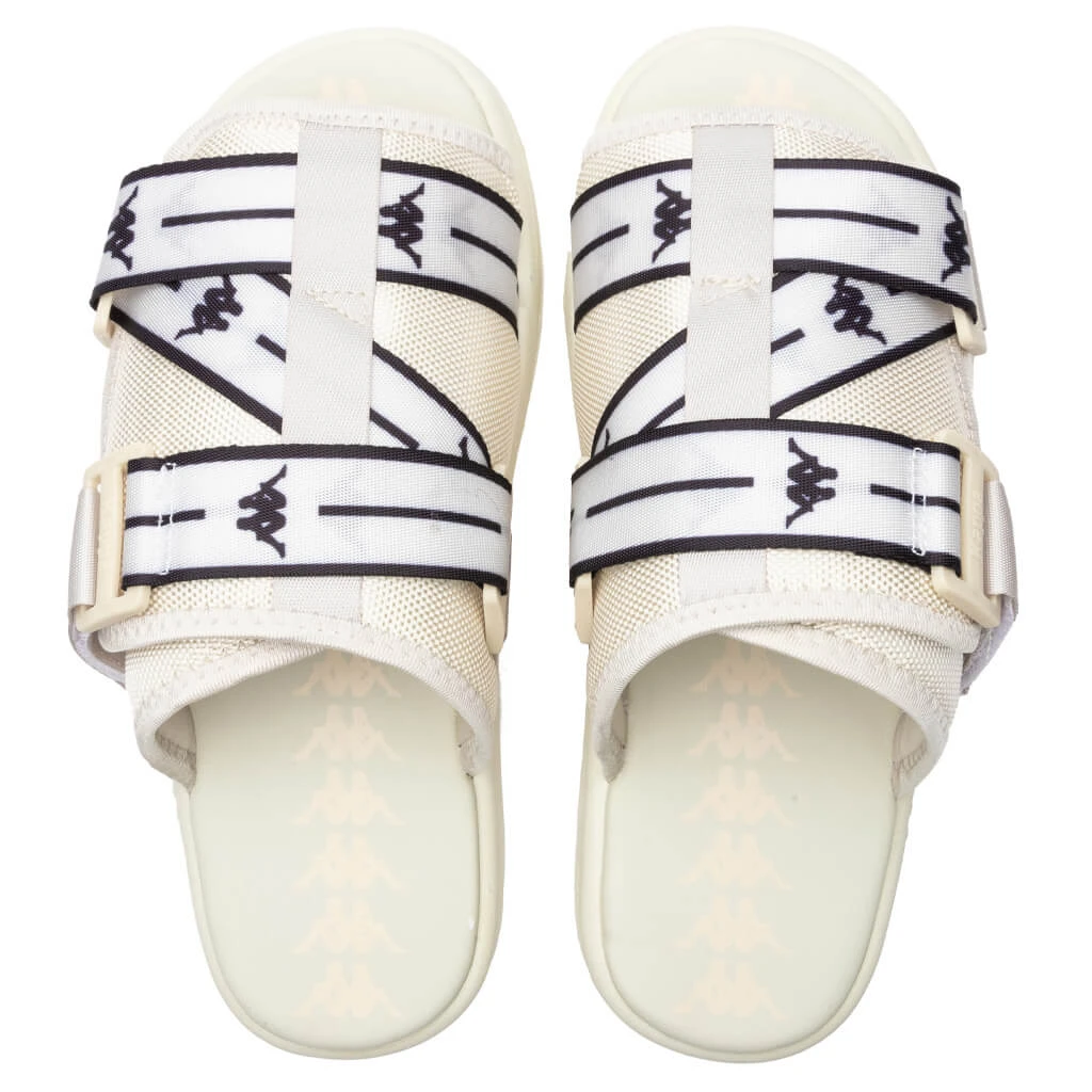 Kappa Authentic Jpn Mitel Sandals - Off-White/White 4 Kappa Authentic Jpn Mitel Sandals - Off-White/White - Image 4