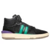 Lanvin Clay High Top Sneakers - Black/Mint Green