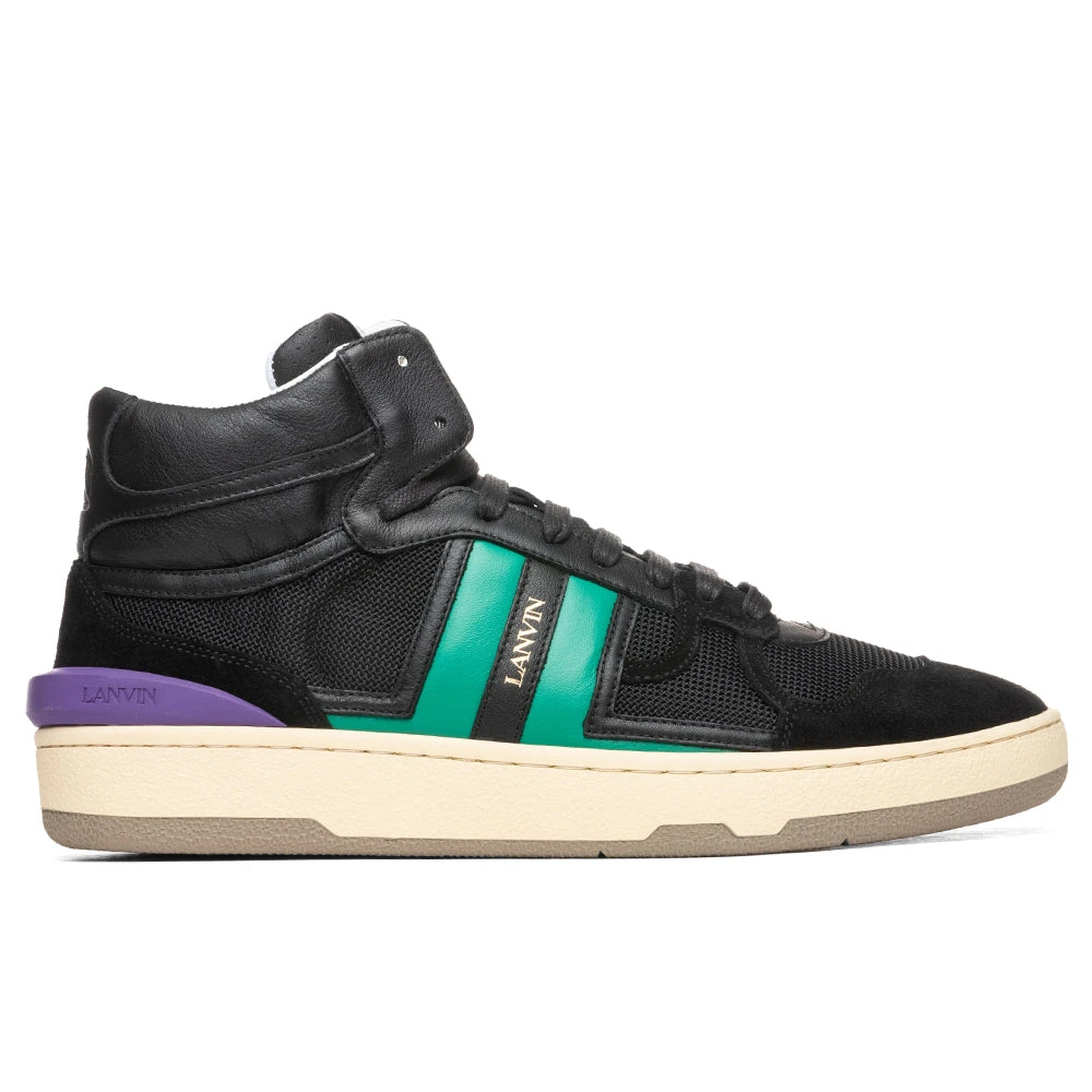 Lanvin Clay High Top Sneakers - Black/Mint Green 1 Lanvin Clay High Top Sneakers - Black/Mint Green