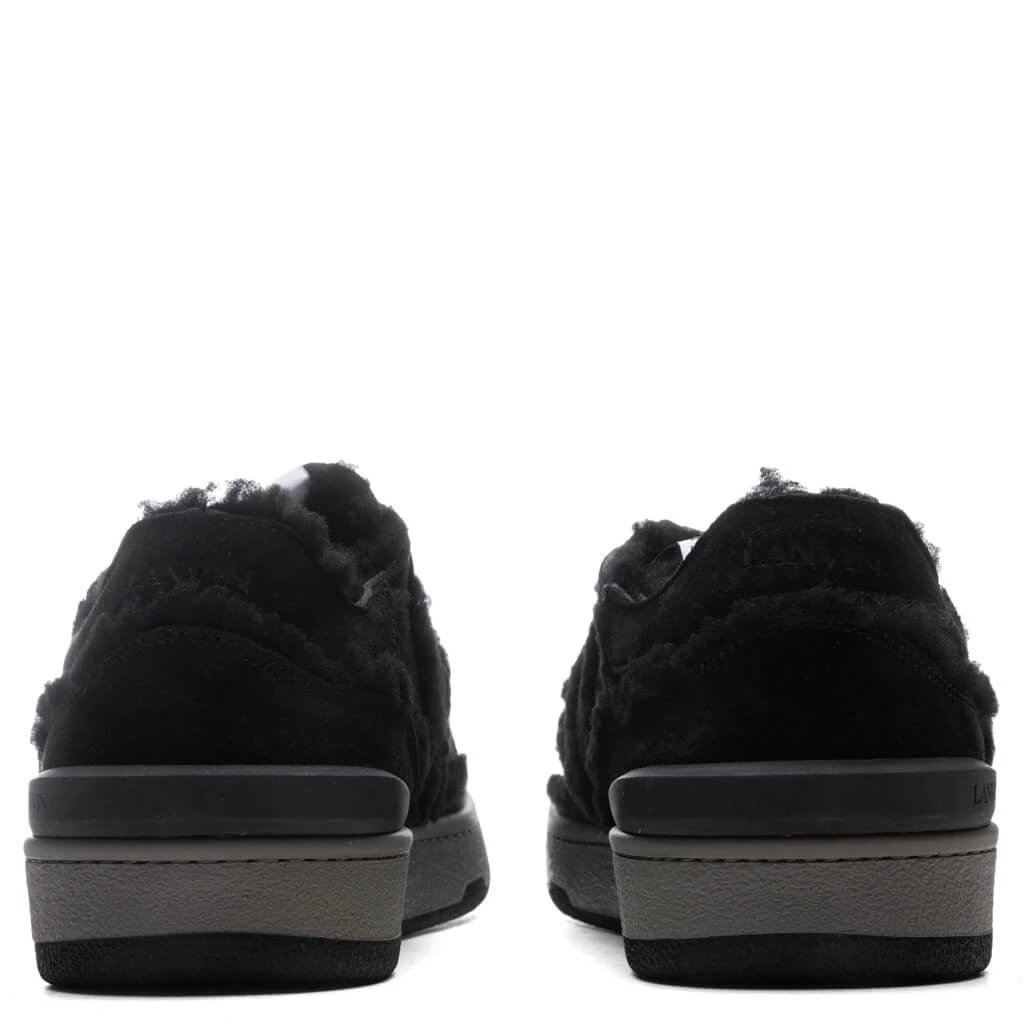 Lanvin Clay Low Top Sneakers - Anthracite/Black 4 Lanvin Clay Low Top Sneakers - Anthracite/Black - Image 4