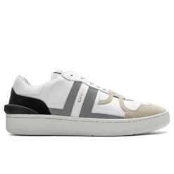 Lanvin Clay Low Top Sneakers - White/Silver