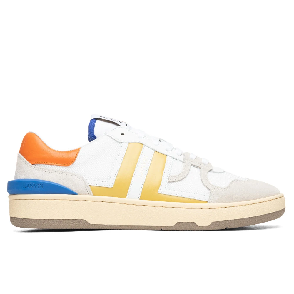 Lanvin Clay Low Top Sneakers - White/Yellow 1 Lanvin Clay Low Top Sneakers - White/Yellow
