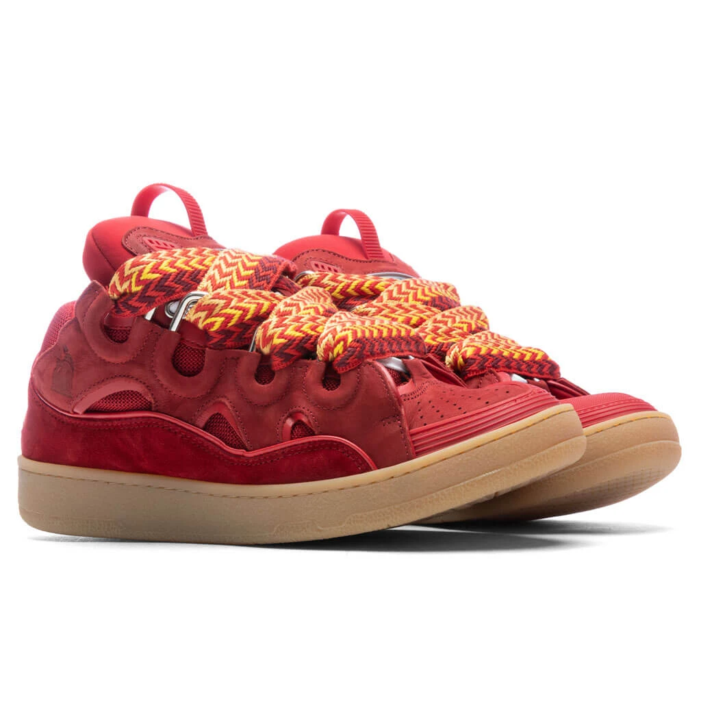 Lanvin Curb Sneakers - Poppy Red 2 Lanvin Curb Sneakers - Poppy Red - Image 2