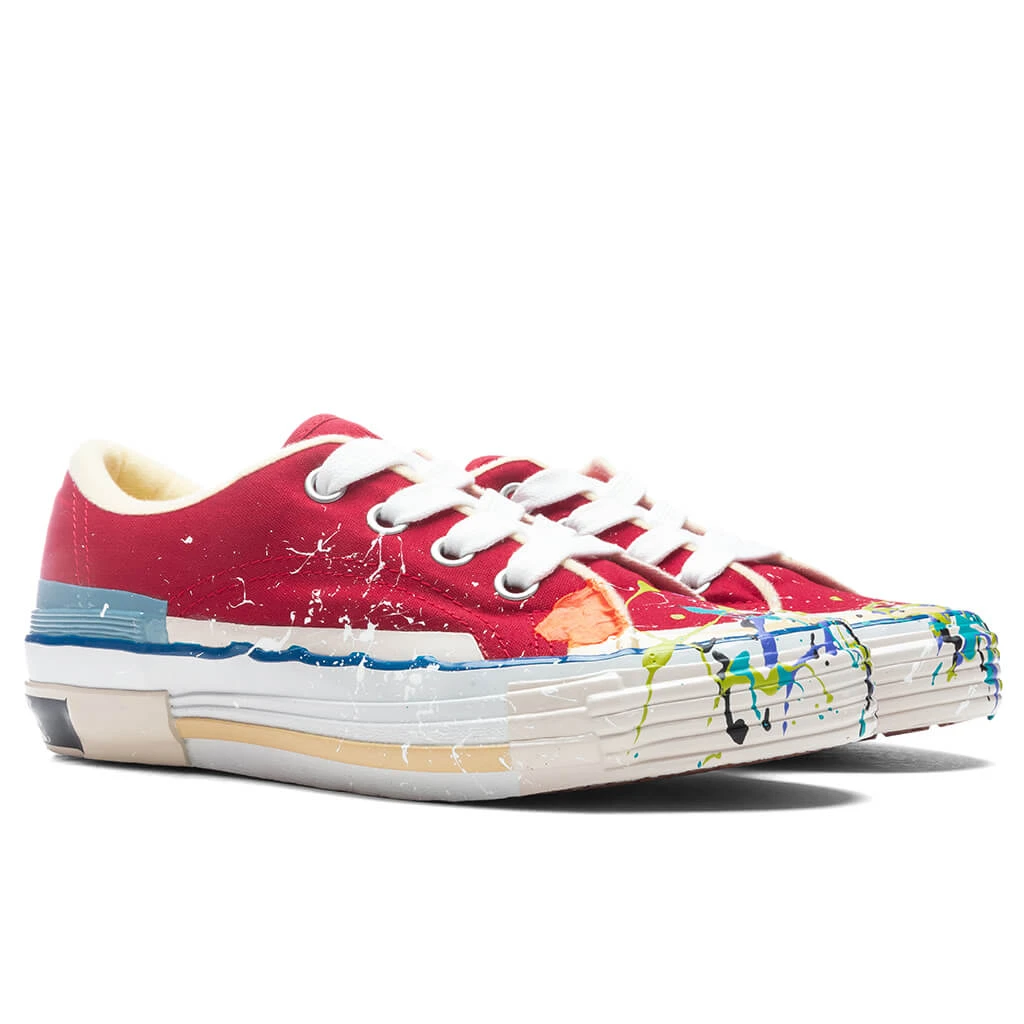 Lanvin X Gallery Dept. II Low Vulcanized Sneakers - Red/Multicolor 2 Lanvin X Gallery Dept. II Low Vulcanized Sneakers - Red/Multicolor - Image 2