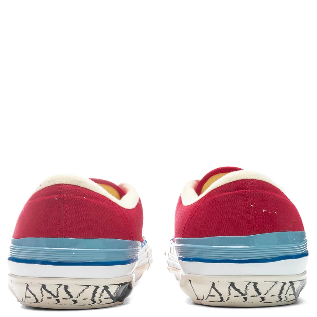 Lanvin X Gallery Dept. II Low Vulcanized Sneakers - Red/Multicolor 4 Lanvin X Gallery Dept. II Low Vulcanized Sneakers - Red/Multicolor - Image 4