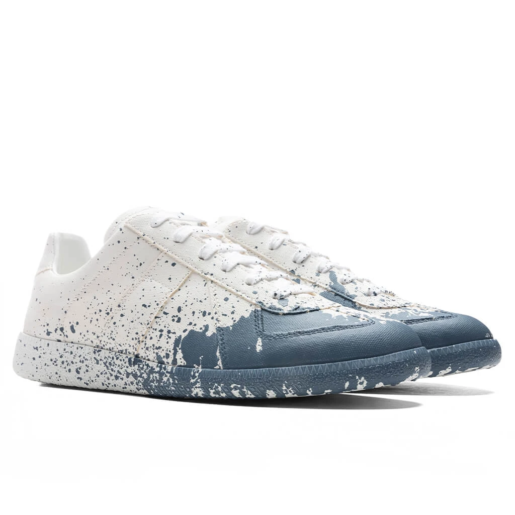 Maison Margiela Replica Paintsplatter - White/Ming 2 Maison Margiela Replica Paintsplatter - White/Ming - Image 2