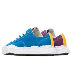 Hank Low OG Sole Toe Cap Canvas Sneaker - Blue/Purple -Best Shoes Shop Maison Mihara Yasuhiro Original Sole Toe Cap Low Sneaker Blue Purple 04 08 2021 01 2