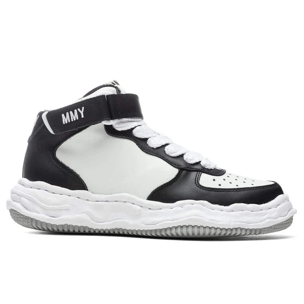 Wayne High OG Sole Leather Sneaker - Black/White 1 Wayne High OG Sole Leather Sneaker - Black/White
