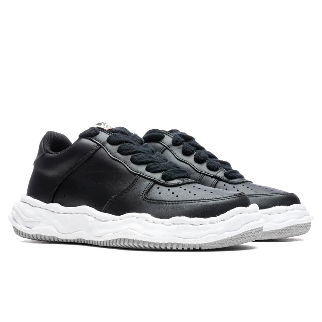 Wayne Low OG Sole Leather Sneaker - Black 2 Wayne Low OG Sole Leather Sneaker - Black - Image 2