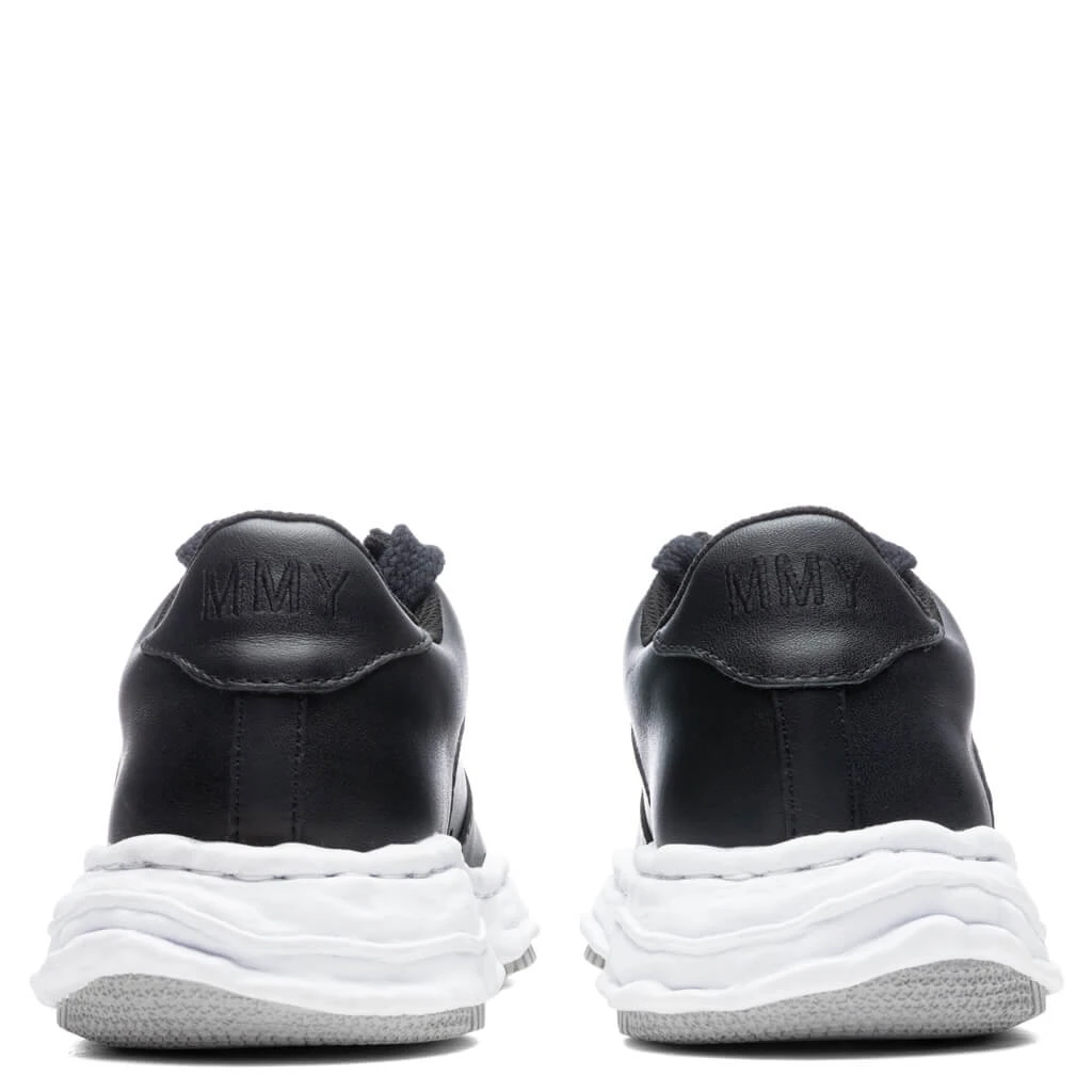 Wayne Low OG Sole Leather Sneaker - Black 4 Wayne Low OG Sole Leather Sneaker - Black - Image 4