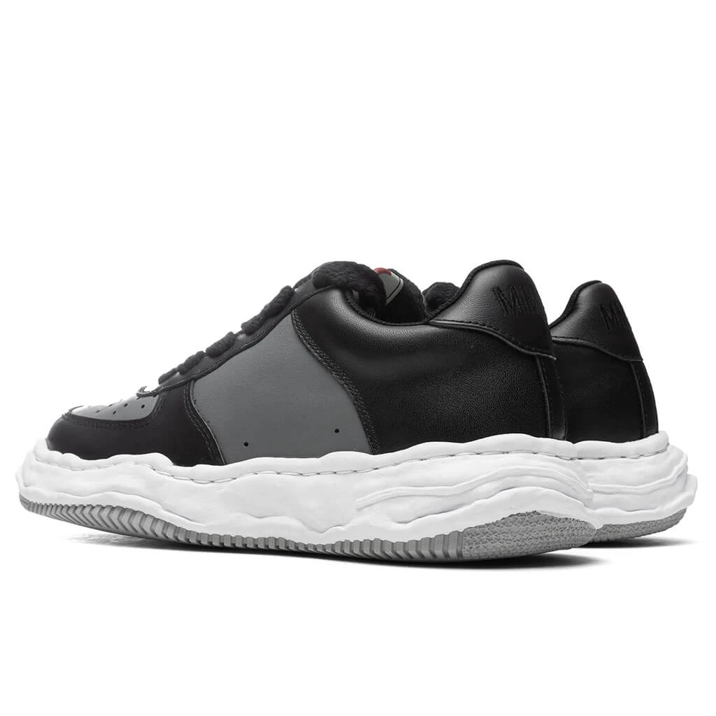 Wayne Low OG Sole Leather Sneaker - Black/Grey 3 Wayne Low OG Sole Leather Sneaker - Black/Grey - Image 3