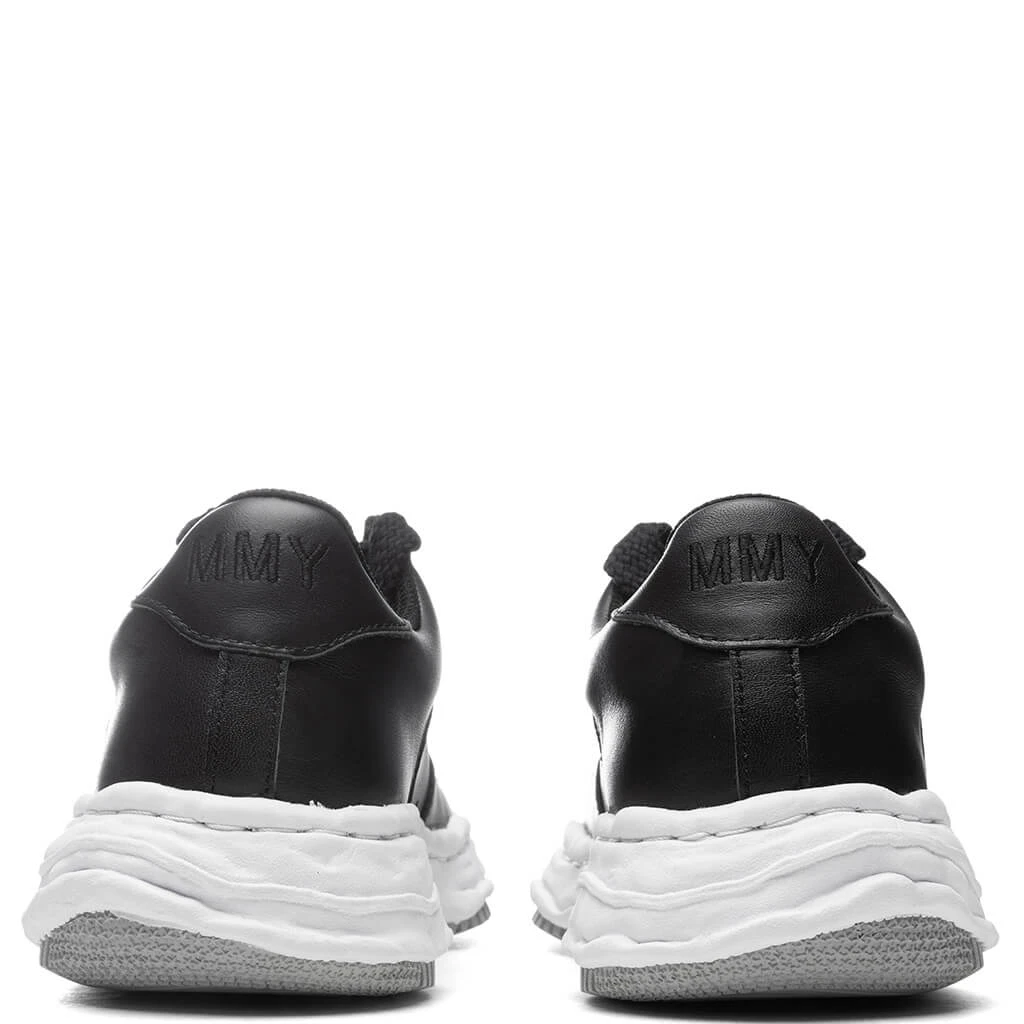 Wayne Low OG Sole Leather Sneaker - Black/Grey 4 Wayne Low OG Sole Leather Sneaker - Black/Grey - Image 4
