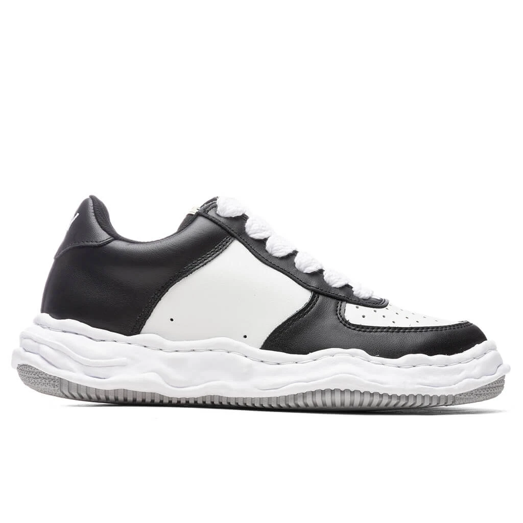 Wayne Low OG Sole Leather Sneaker - Black/White 1 Wayne Low OG Sole Leather Sneaker - Black/White
