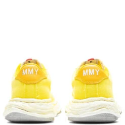 Wayne Low OG Sole Washed Canvas Sneaker - Yellow -Best Shoes Shop Maison Mihara Yasuhiro Wayne Low OG Sole Washed Canvas Sneaker Yellow A08FW708 YEL 05 08 22 Feature 6