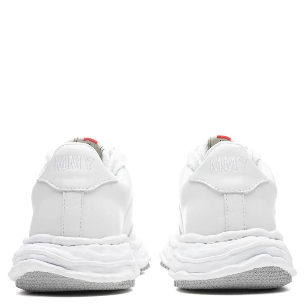 Wayne Low OG Sole Leather Sneaker - White 4 Wayne Low OG Sole Leather Sneaker - White - Image 4