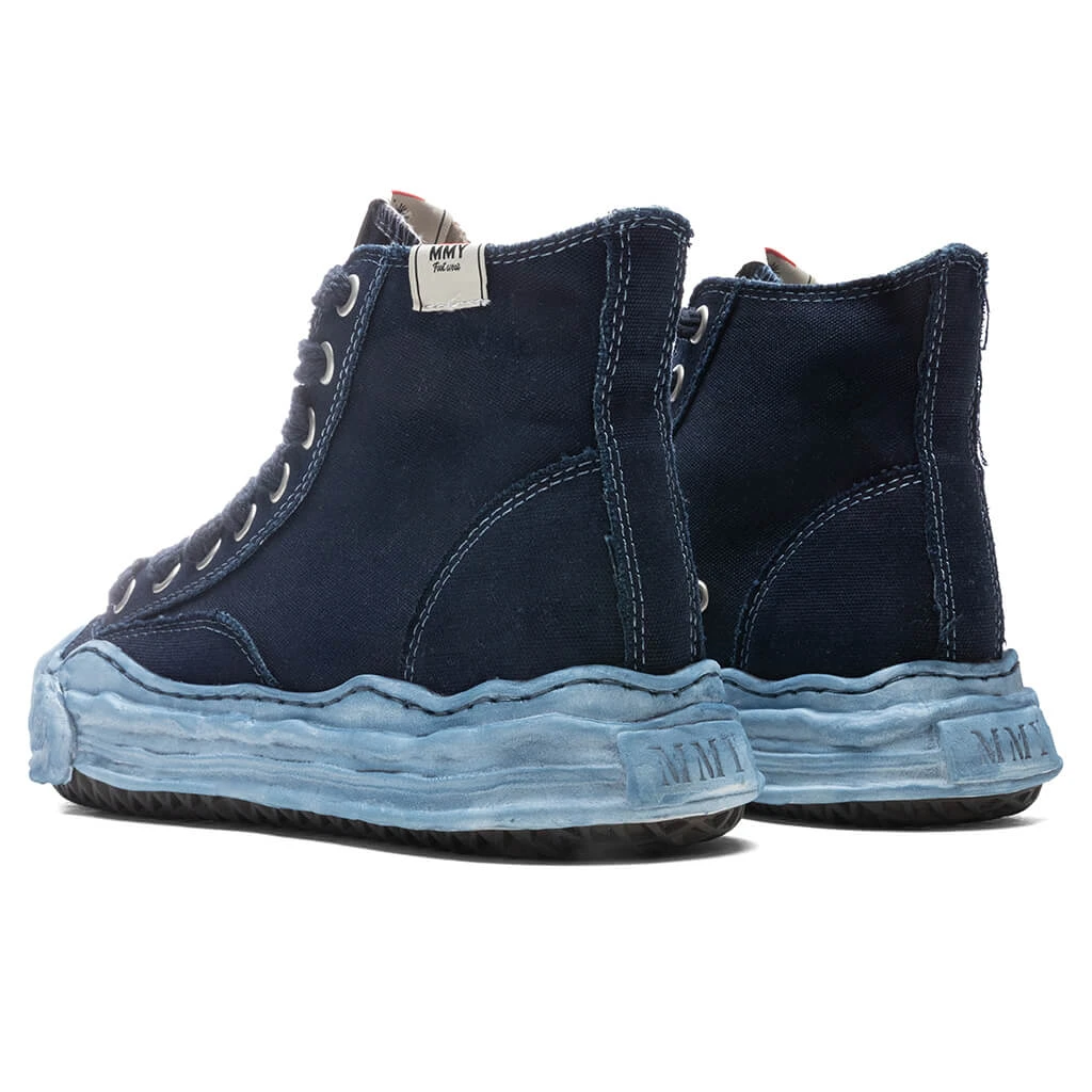 Hank High OG Sole Over Dyed Canvas Sneaker - Navy 3 Hank High OG Sole Over Dyed Canvas Sneaker - Navy - Image 3