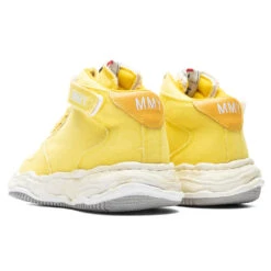 Wayne High OG Sole Washed Canvas Sneaker - Yellow -Best Shoes Shop MaisonMiharaYasuhiroWayneHighOGSoleWashedCanvasSneaker Yellow A08FW707 YEL 3