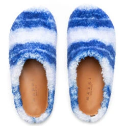 Marni Fussbett Sabot - Dusty Blue/Turquoise/Light Grey -Best Shoes Shop Marni Fussbett Sabot Dusty Blue Turquoise Light Grey SBMR000600 P5516 ZO547 04 23 23 Feature KN 6