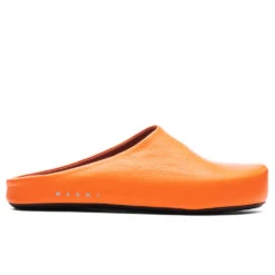 Marni Leather Fussbett Sabot - Orange