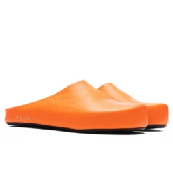 Marni Leather Fussbett Sabot - Orange -Best Shoes Shop Marni Leather Fussbett Sabot Orange SBMR001400 P4554 00R35 12 18 22 S NF Feature 3